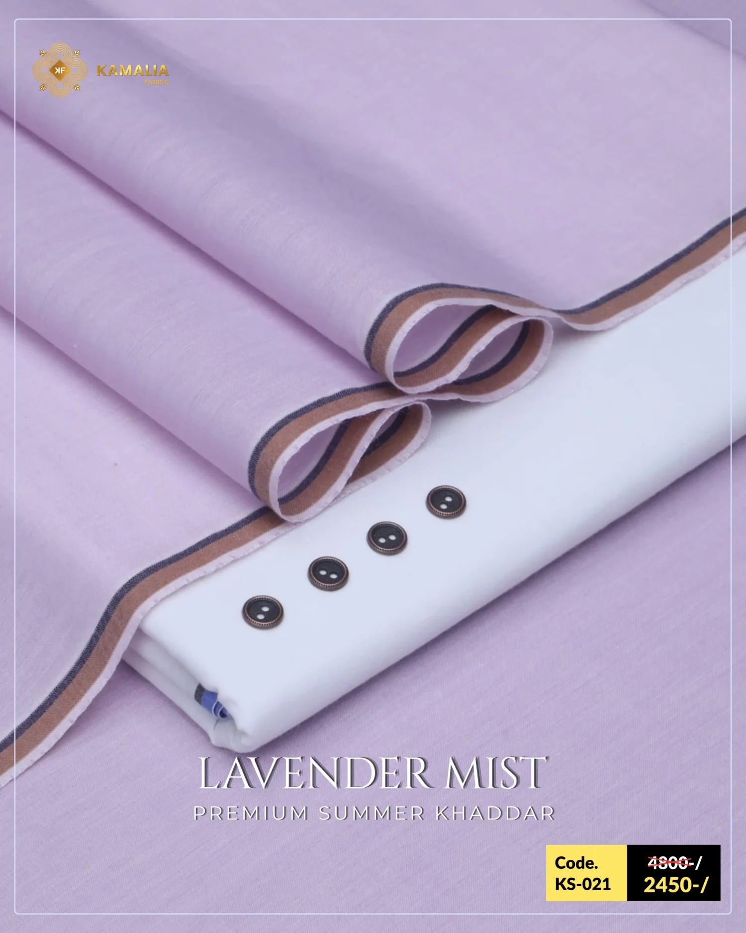 Lavender Mist Khaddar