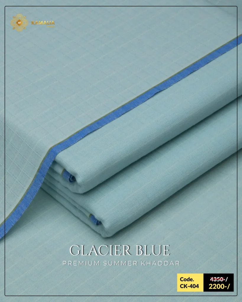 Glacier Blue Khaddar