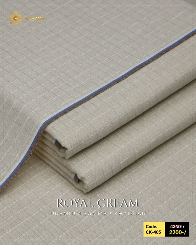 Royal Cream Khaddar