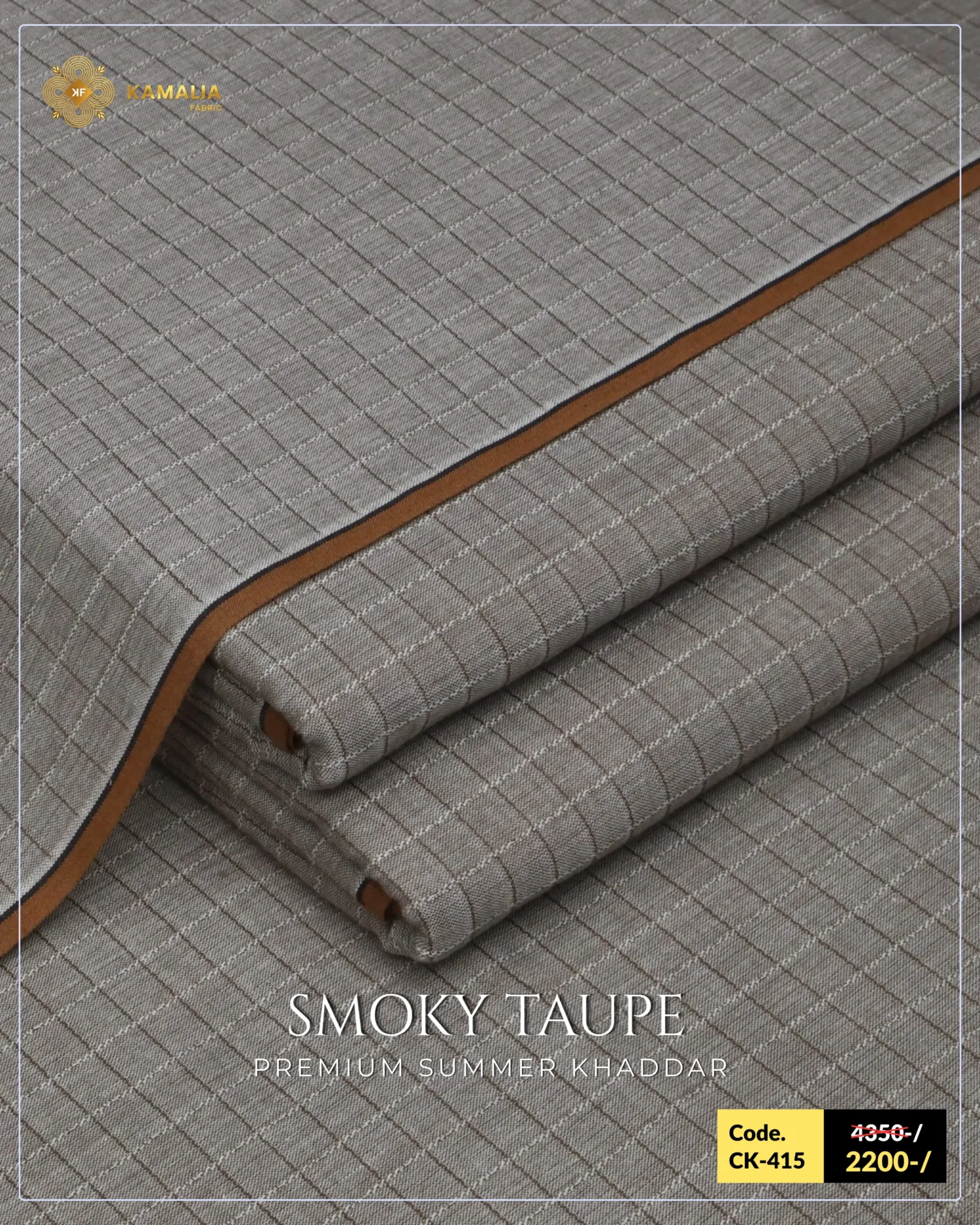 Smoky Taupe Khaddar
